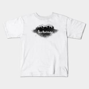 Anchorage watercolor Kids T-Shirt